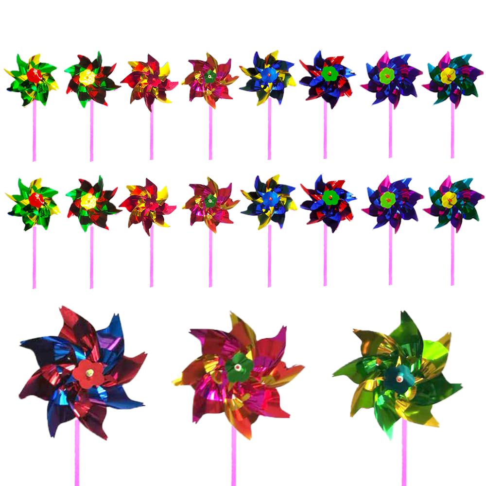 AZNABLE Windmill Festival Supplies Toys Pinwheel Gardening Outdoor Japanese Style Baby Children Shichigosan 100 Piece Set