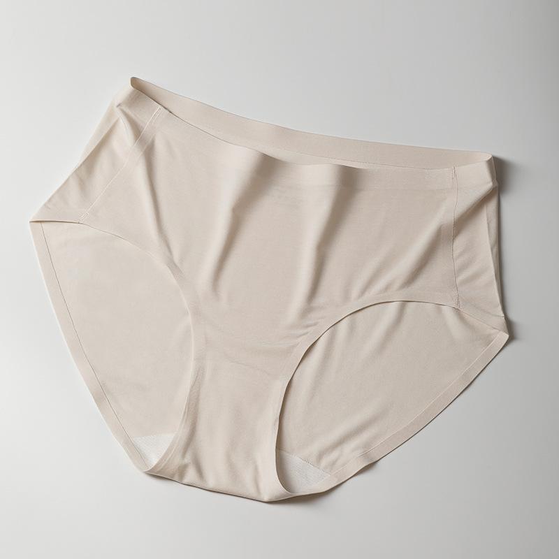 Women's Spring and Summer Cotton Anti Bacterial Extended High Waist Free Briefs