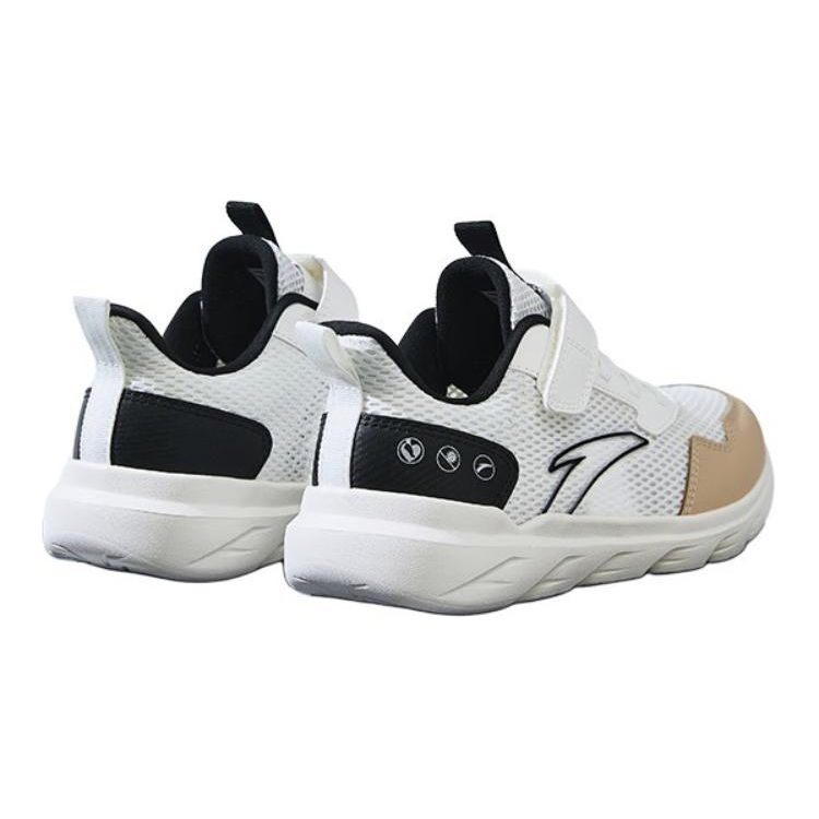 Anta Lightweight Durable Comfortable Breathable Low-Top Kids Running Shoes Men sneaker White Khaki A12435567-4