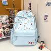 Spring New Schoolbag Korean Ins High Value Primary and Secondary School Students Light Backpack Fresh and Sweet Soft Girl Backpack