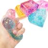 Glitzernder Eiswürfel Squishy Fidget Spielzeug Bunter Kristall Knet-Sensorik Spielzeug für Kinder Erwachsene, Anti-Stress-Abbau Kawaii Weiches Spielzeug