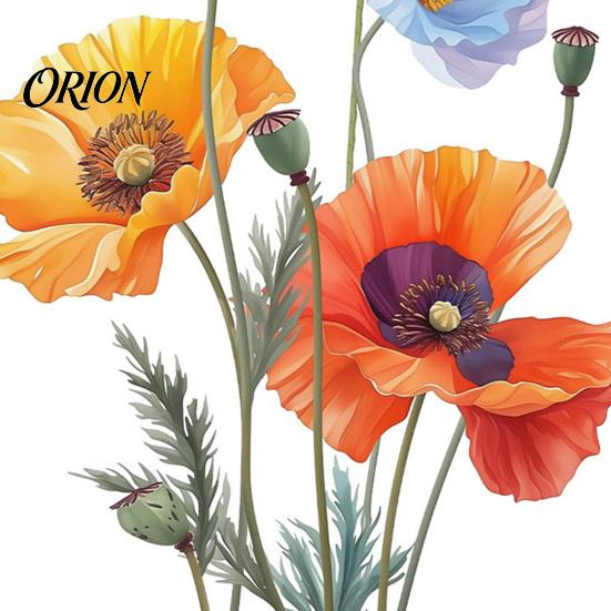 Weather Resistant Floral Window Decals 2Pcs Watercolor Flower Wall Stickers, PVC Waterproof Decals, Peel And Stick Indoor Outdoor Stickers Art Decor,