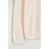 COS Men Cotton Crew Neck Sweater Off White