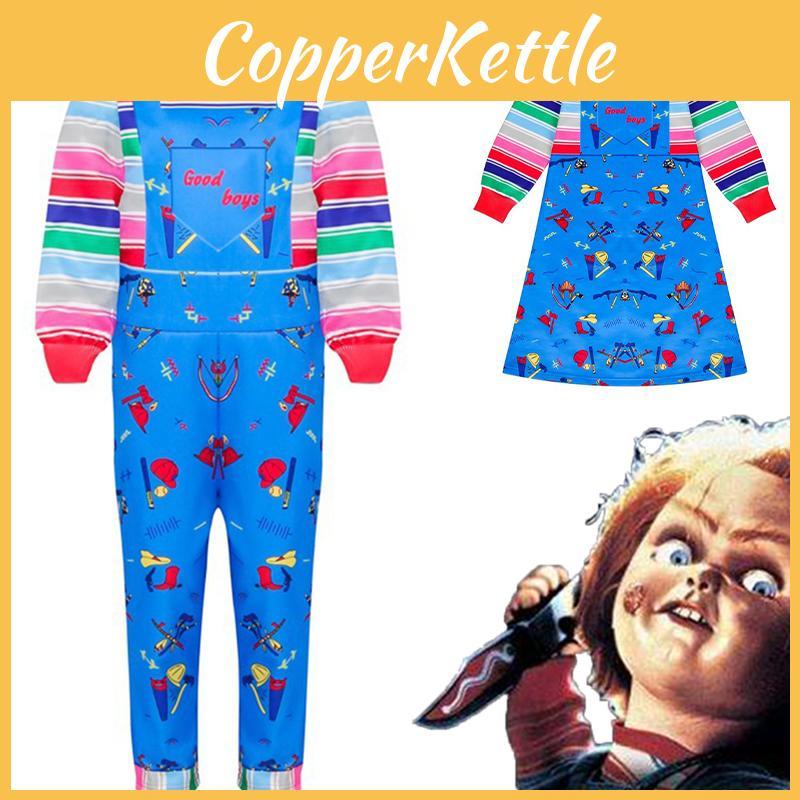Adorable Child's Play Licensed Chucky Costume For Halloween Kids Fancy Dress