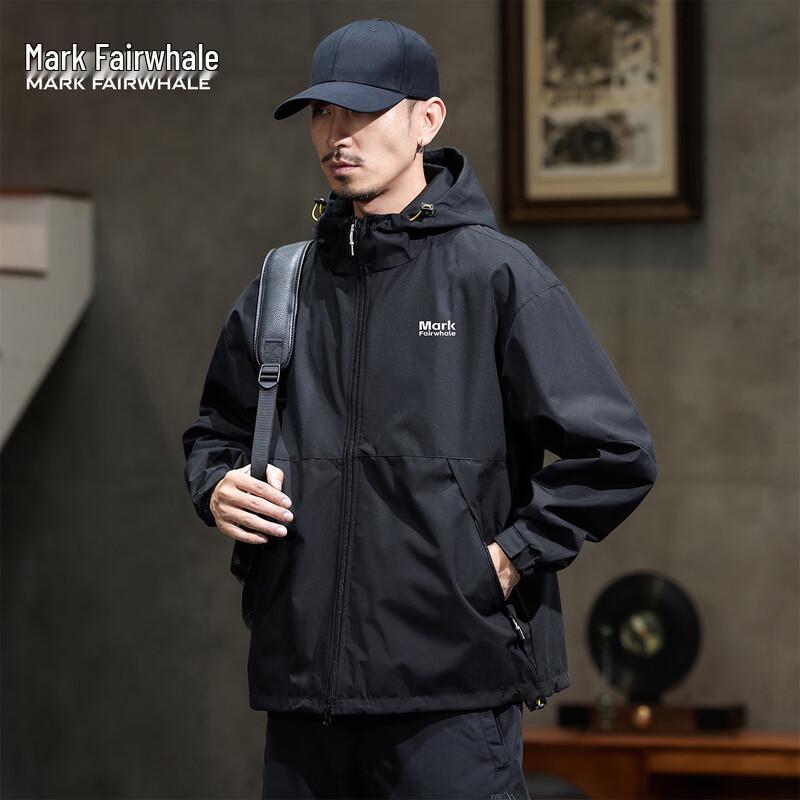 Mark Fairwhale Men's Casual Hooded Jacket