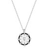 ANIA HAIE Sparkle Point 925 Silver Medallion Necklace N053-08H