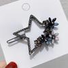 Elegant Blue Star Alloy Hair Clip - Minimalist Luxury Accessory