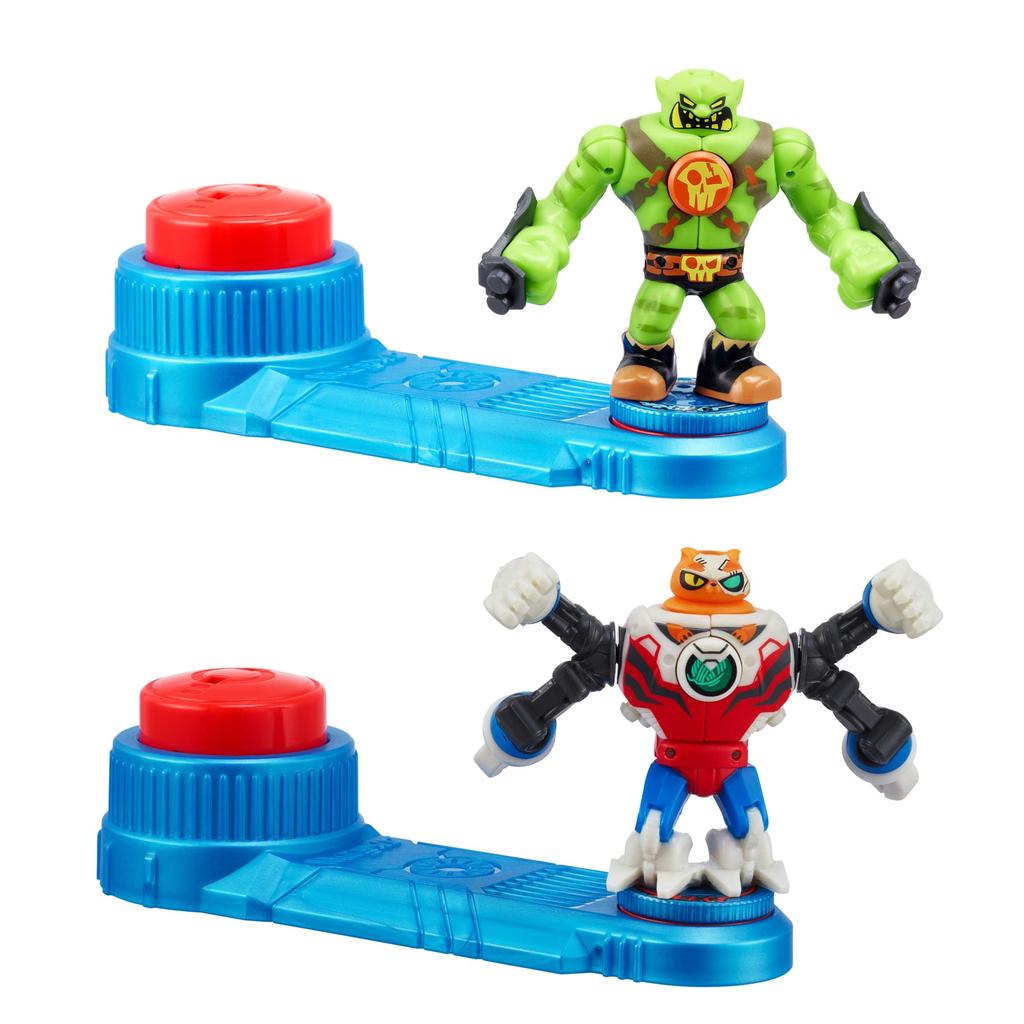 Akedo Ultimate Arcade Warriors Battle Giants Mini Battle Action Figure Ready to Fight Split Strike Atlon v Tonk