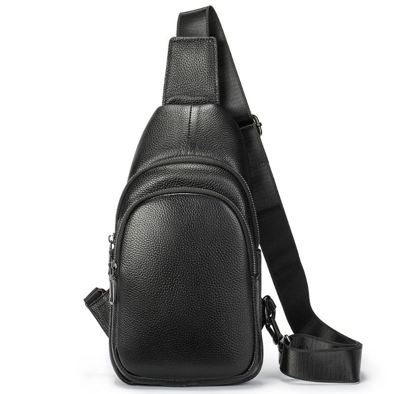 Kryssveske for menn Mote Casual Bærbar Pustende Flerlommers Brystveske