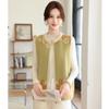 New Fashion Short Jacket Zipper Sweater Mom Spring Wear Middle-aged Femininity Cardigan Large Size Top