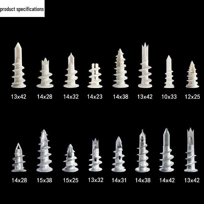 Schneller Nylon-Wanddübel für Gipskartonplatten - Ideal für Vorhänge & Rahmen