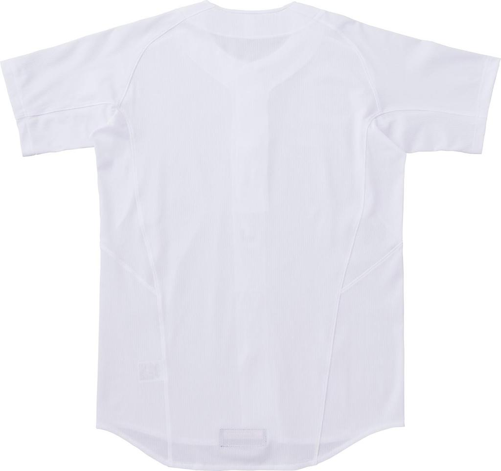 ZETT Béisbol Pro Status Uniforme Imitación Abierto Blanco Talla BU545M Parte Superior, Camisa, Estilo, (1100), METRO,