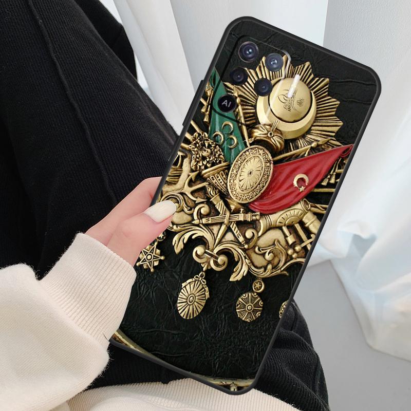 Ottoman Empire Coat Of Arms Phone Case For OPPO A5 A9 2020 A31 A53 A53S A1K A15 A16 A52 A72 A83 A91 A93 A54 A74 A94