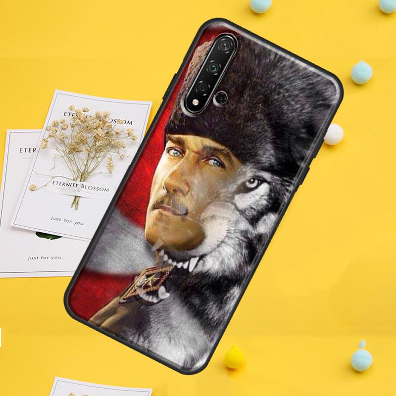 Turkey Wolf  Mustafa Kemal Atatürk For Huawei Nova 7i 8i 11i 12i 12s 9 10 SE Y91 Y90 Y60 Y70 Y72 Y61 P60 Pro P30 P40 Lite Case