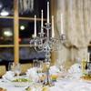 European Retro Five-Head Metal Candle Holder for Weddings and Restaurants