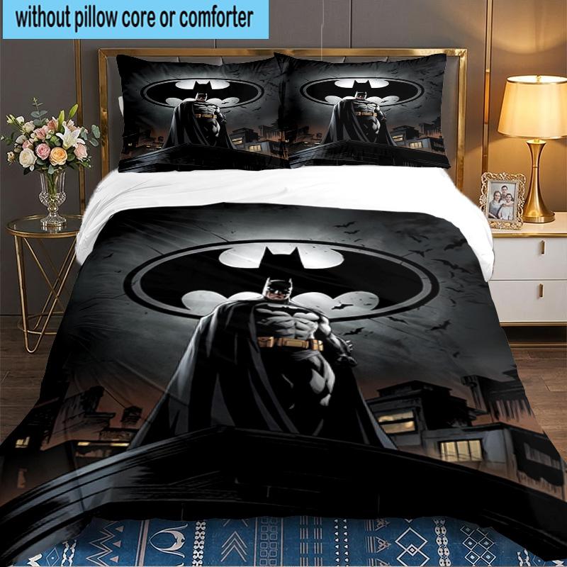 Red Cape Hero 3PCS Bedding set,Ideal for 1pc Duvet Cover And 2pcs Pillowcases Perfect for Fan gift,Ideal for Bedroom, Dormitory