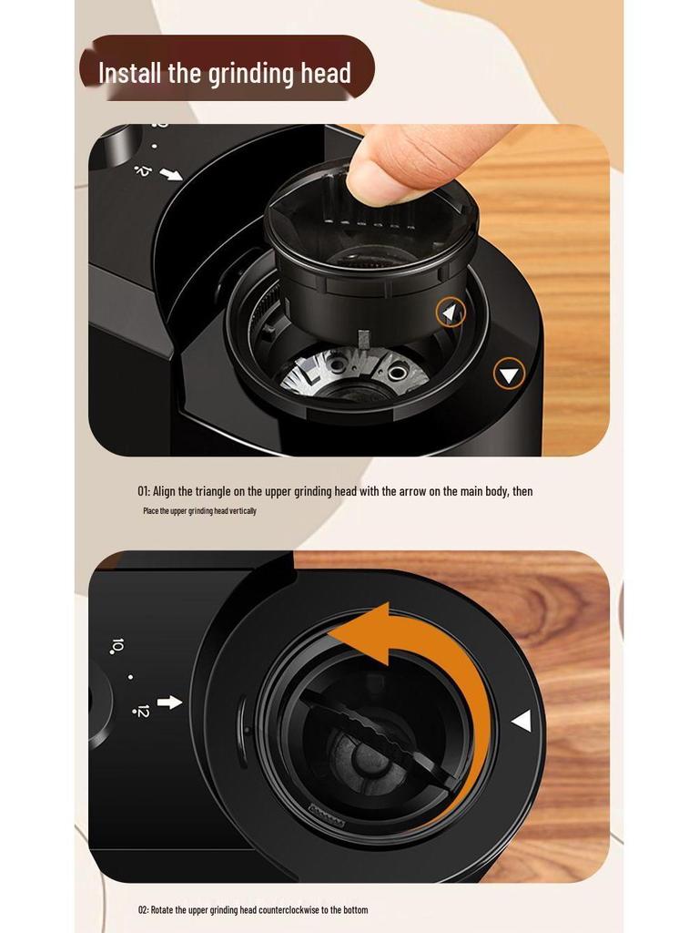 Brand New Automatic Coffee Grinder for Home - Italian American Design, Small Electric, Free Shipping