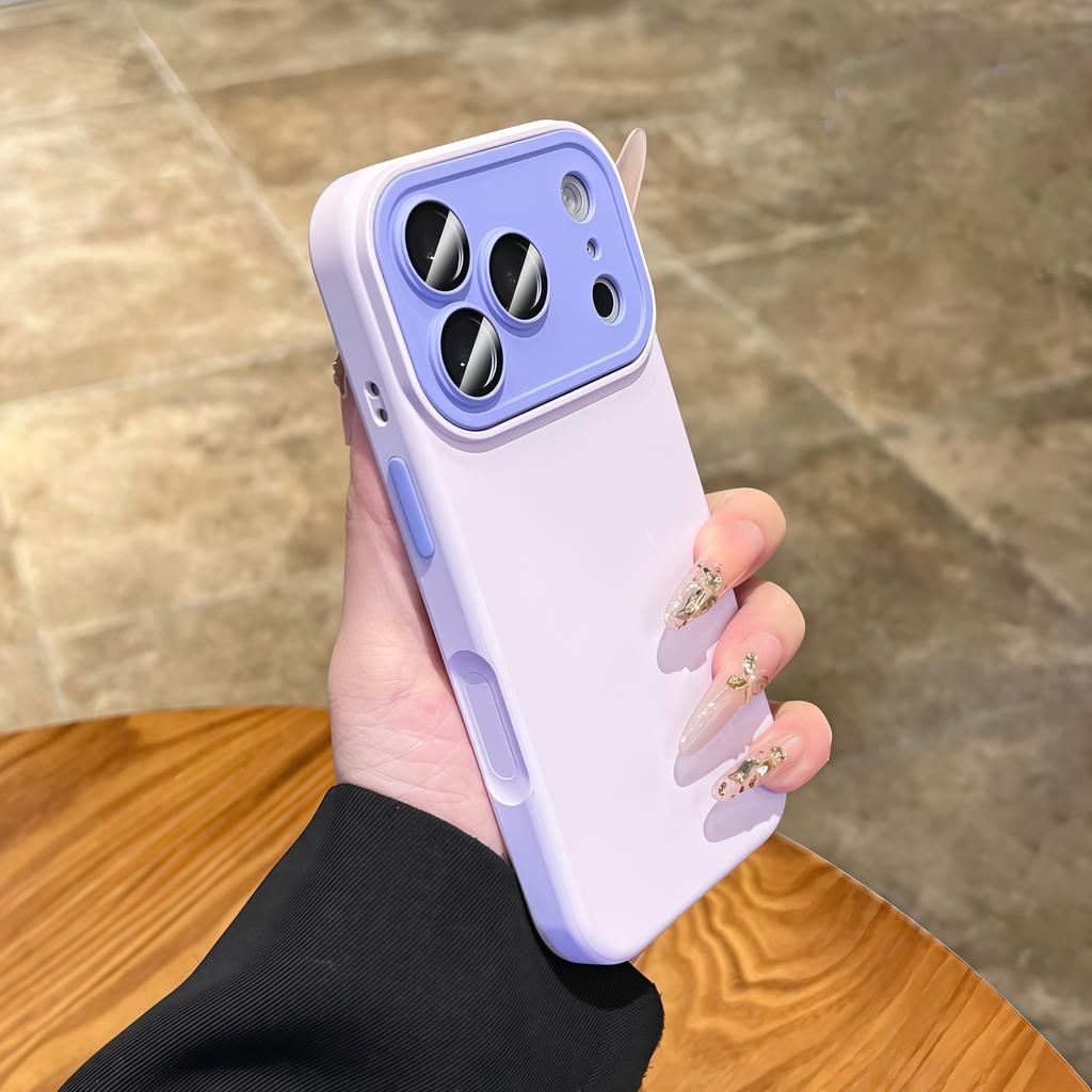 Camera Protect Case for iPhone 17 Air 16 15 14 Plus 13 12 11 Pro Max Candy Hit Color Silicone Soft Matte Shockproof Cover