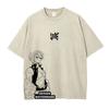 Anime Inosuke Tshirts Oversized Vintage Washed KKimetsu No Yaiba T Shirt Tanjirou Zenitsu Kyoujurou Tops Tees Man  Cotton
