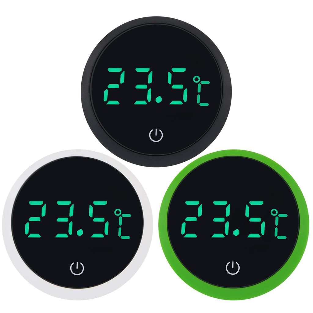 Bezprzewodowy biały / zielony / czarny termometr cyfrowy w stopniach Celsjusza, termometry do akwarium z wyświetlaczem LED