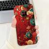 For Huawei Y9A Case Cover Luxury Fashion Flowers Kawaii Cute Cat Shockproof Phone Case For Huawei FRL-22 FRL-23 FRL-L22 FRL-L23