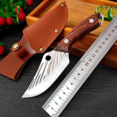Stainless Steel Boning Knife Forged Kitchen Meat Cleaver Barbecue Fruit Cutter Fishing Knife