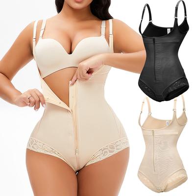 Women's Fajas Colombianas Shapewear Postpartum Tummy Control Body Shaper Butt Lifter Bodysuit Underbust Corset
