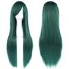 80cm Long Synthetic Hair Heat Resistance Anime Straight Hairpiece Halloween Cosplay Wigs  for Women