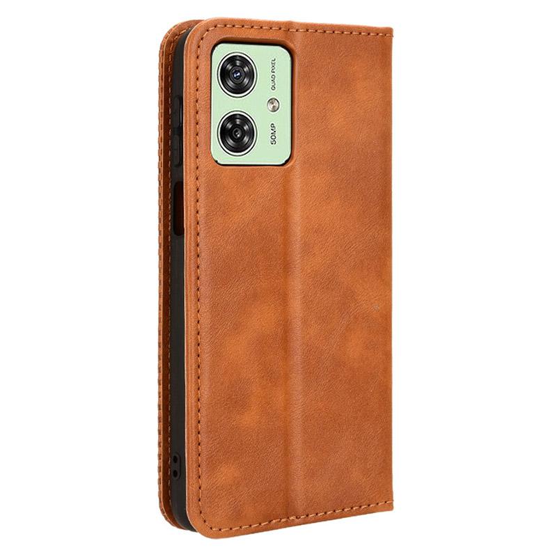 For Motorola Moto G54 5G/G54 Power 5G/G64 5G/G64y 5G Case Retro PU Leather Wallet Flip Stand Phone Cover