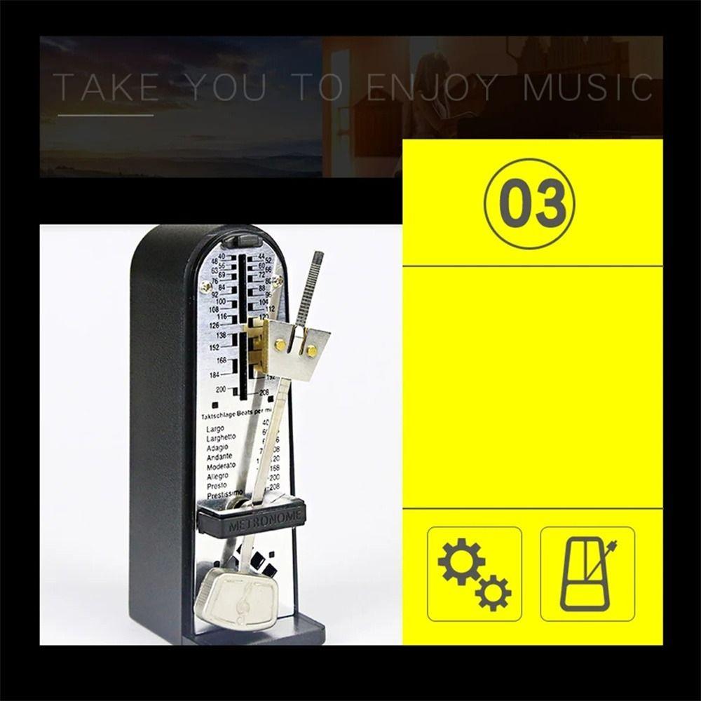 High Accuracy Piano Metronome Loud Sound Guitar Metronome Mechanical Metronome  Bass Drum
