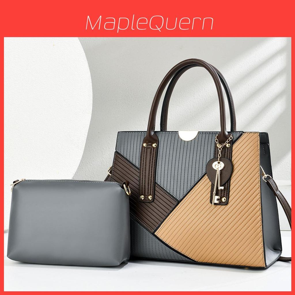 Pu Handbag With Metal Accents For Daily Office And Casual Wear