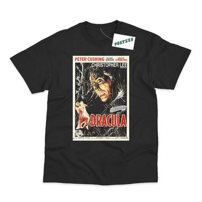 T-shirt Stampata Direttamente su Tessuto Poster di Film Retrò Dracula