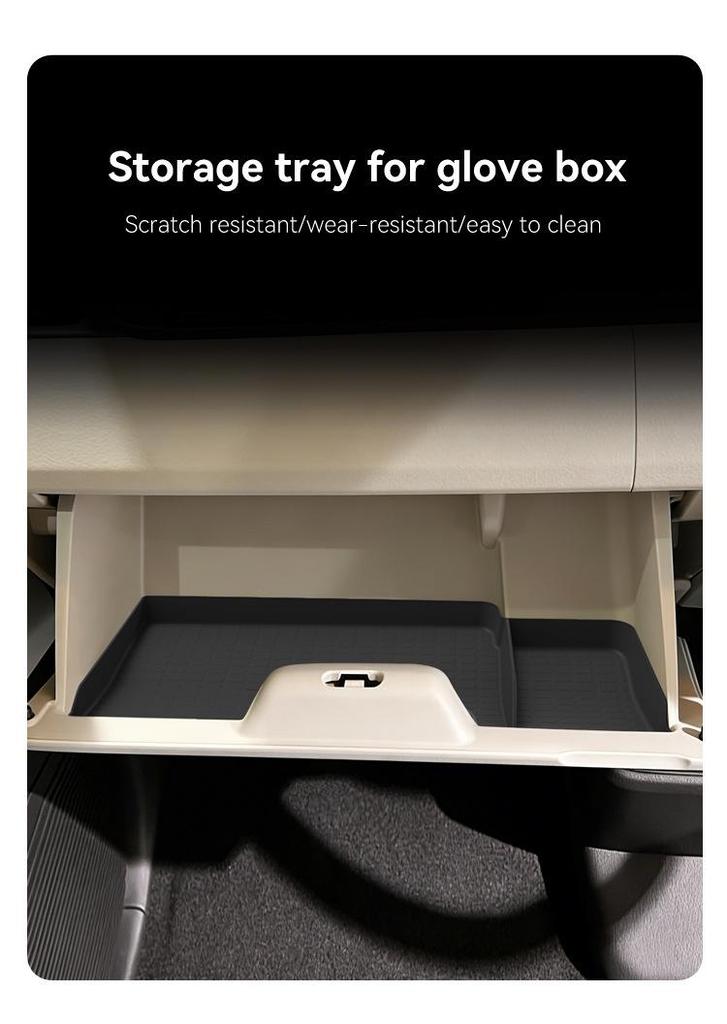 Silicone Glove Box Organizer Mat for 2024 Honda N-BOX JF5/JF6 Models