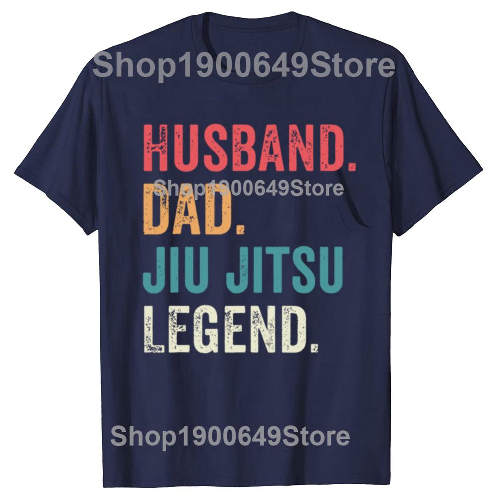 Funny Dad Husband Jiu Jitsu Legend Jiu Jitsu Dad Father's Day T-shirts Men Casual Tshirt Cotton Loose Oversized T Shirt Summer
