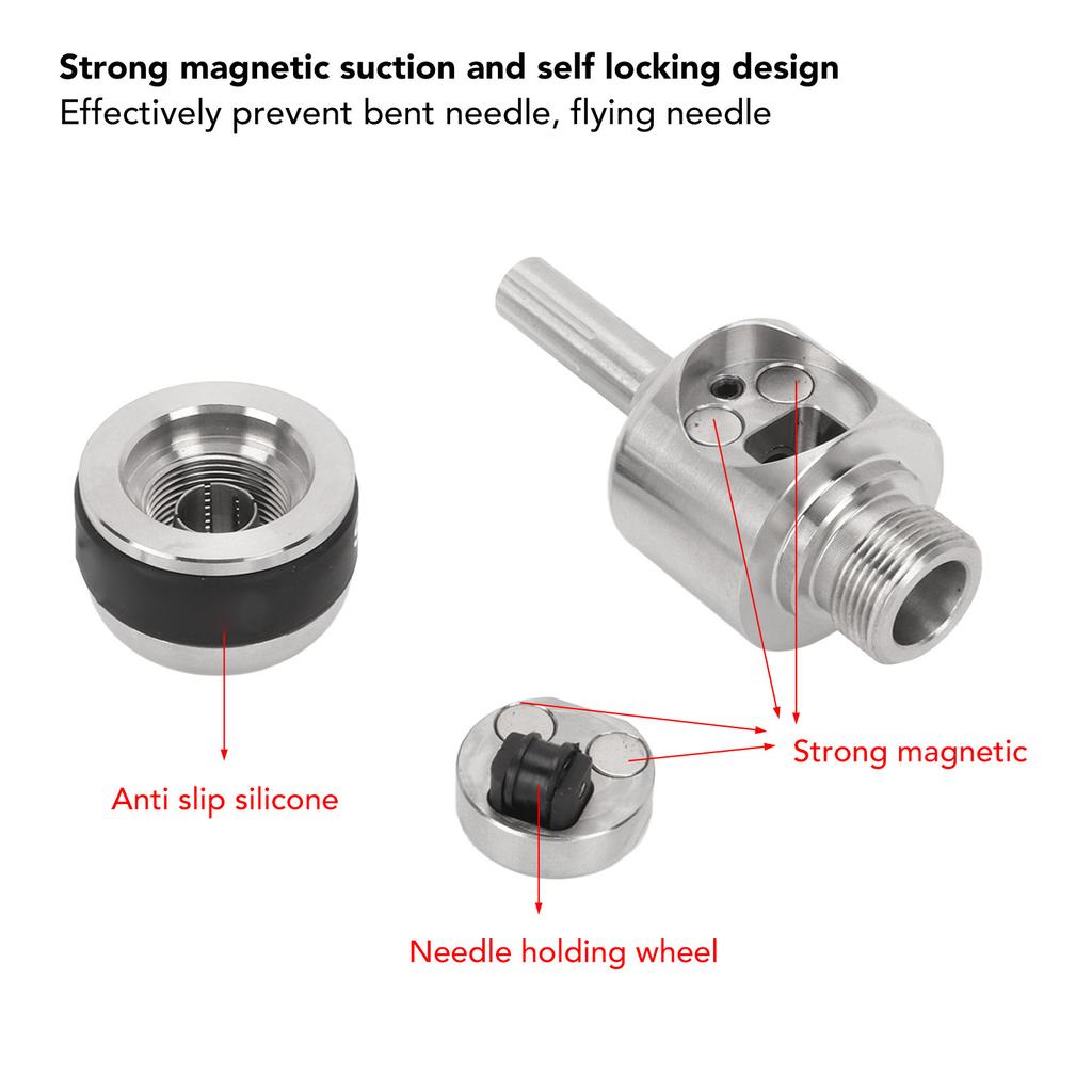 30mm Tattoo Grip Magnet Auto Self Locking Stainless Steel Professional Tattoo Machine Handle