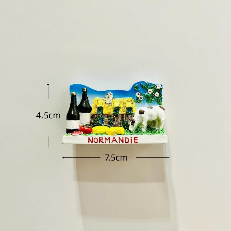 Frankreich Paris Saint Michel Berg Harz Kühlschrankmagnet Aufkleber Reise Souvenir Geschenk Landschaft Kühlschrankmagnet Heimküche Dekoration