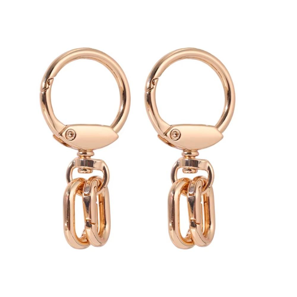 2 PCS Connector Clasps Metal Swivel Clasp Clips Spring Ring Hook Rings Lobster Claw Clasp Clasps Keys Management