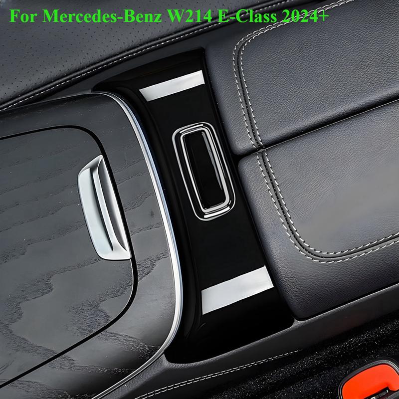 Center console armrest box button frame decorative cover decoration for Mercedes-Benz W214 E-class 2024+ car styling interior