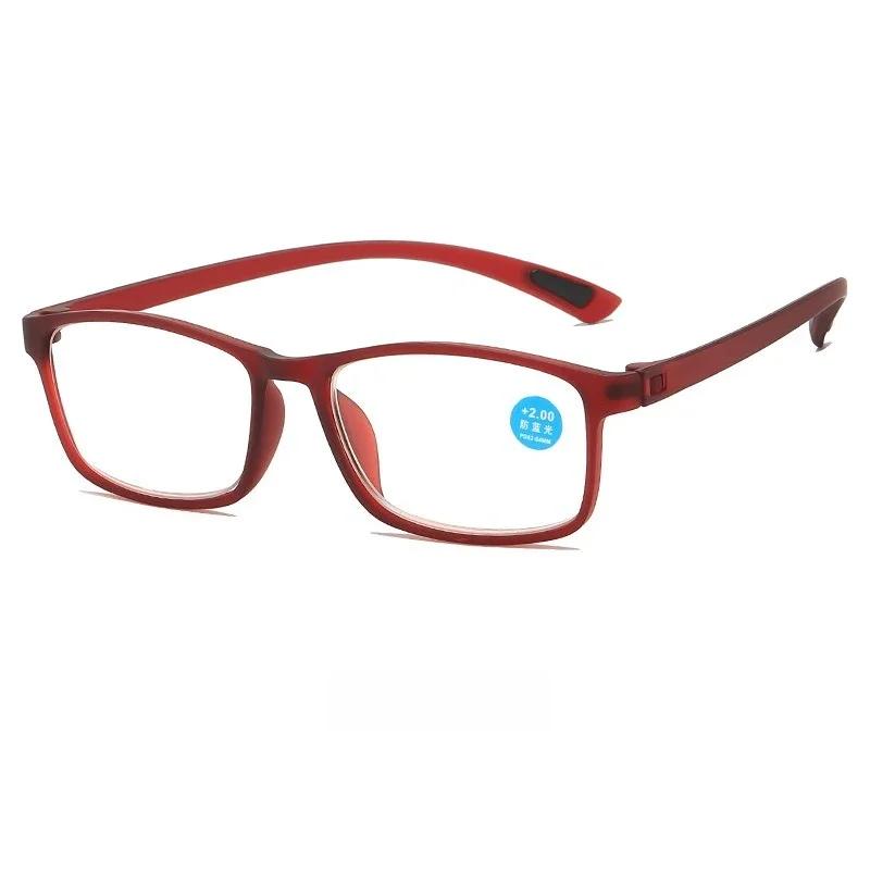 Fashion Retro Small Frame Reading Glasses Blue Light Blocking Clear Lens HD Ultra Light Far Sight Eyeglasses Diopter 0 TO +4 0