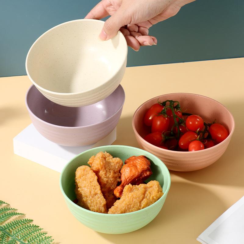 Home Dormitory Use Shatter-Resistant Stylish Ramen Salad Bowl