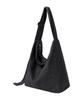 Tooamo Wide Strap Big Crossbody Bag Black [Unisex]