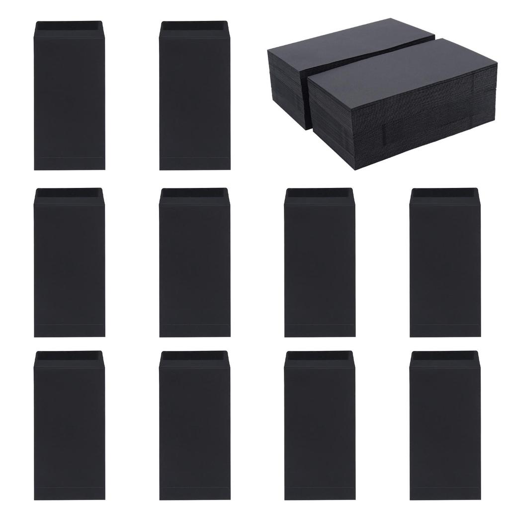 Black Paper Envelope for Memory Card and Stationery Storage