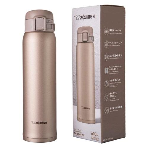 ZOJIRUSHI Mug Bottle Beige Gold 600ml SM-SE60-NZ