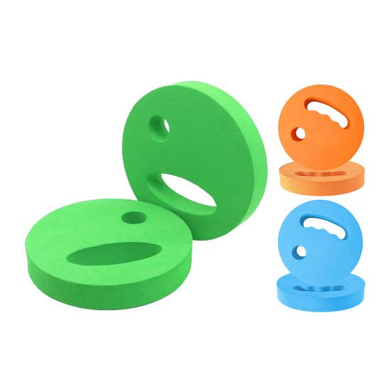 2Pcs Water Exercise Discs EVA Foam Handheld Swim Disc Pool Resistance Water Weights Adults Beginner Swimming Pool Aquatic Exercise Water Aerobic