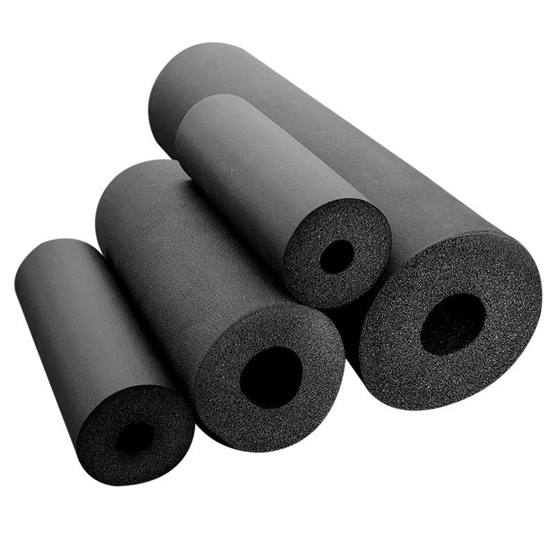 Closed-cell flame-retardant rubber-plastic insulation pipe, B1/B2 grade, customizable in large quantities.