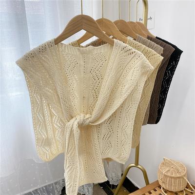 Neuer Schulterschal, Schal, Damen, falscher Kragen, Schulterschutz, Schal, klimatisiertes Zimmer, Leibchendekoration gepaart mit Nackenschutzknoten