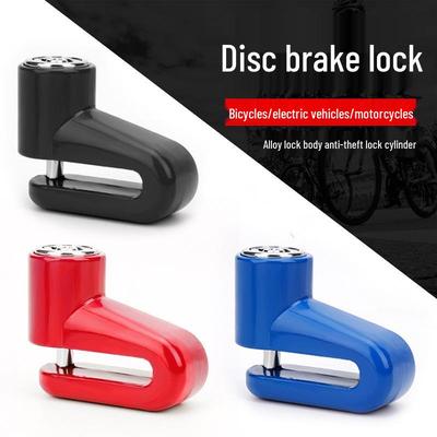 Anti-Theft Disc Brake Lock for Bikes and Motorcycles with Holder