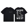 Camiseta de Merchandising de la Gira de Kanye West 2026 Estilo Hip Hop Harajuku Camisetas de Manga Corta Unisex Moda Femenina Casual Sueltas Camisetas de Algodón