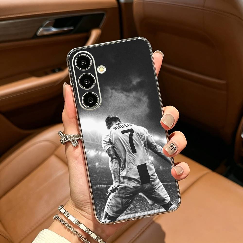 C-R-7 R-Ronaldo Clear Phone Case for Samsung Galaxy A71, A70, A52, A51, A40, A30