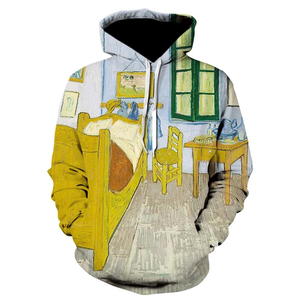 

Van Gogh The Starry Night 3D Print Hoodies Men Women Fashion Casual Hoodies Oversize Hoodie Pullovers Sports Suit Clothing 6XL